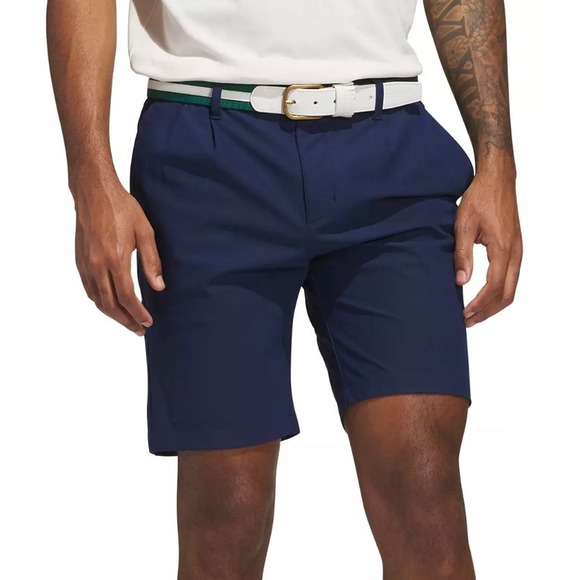 adidas Other - ADIDAS Golf Originals F Pleated Shorts Mens 36 Navy Blue Three Stripe Casual